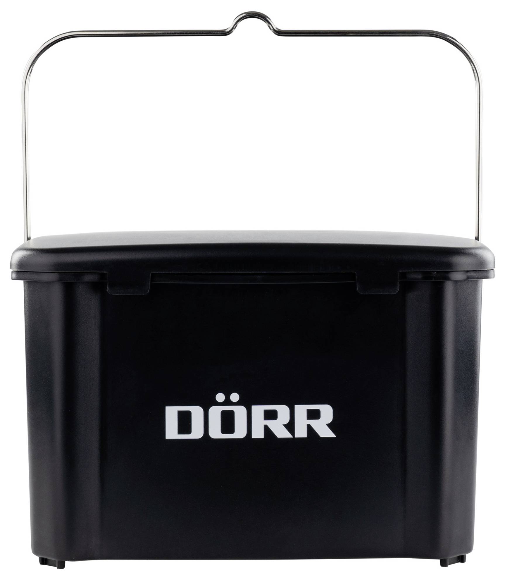 Black portable container with handle, labelled 'DÖRR'.