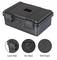 A robust, black, waterproof box with a lock hole, air valve, and EVA foam. It is ideally suited for secure storage.