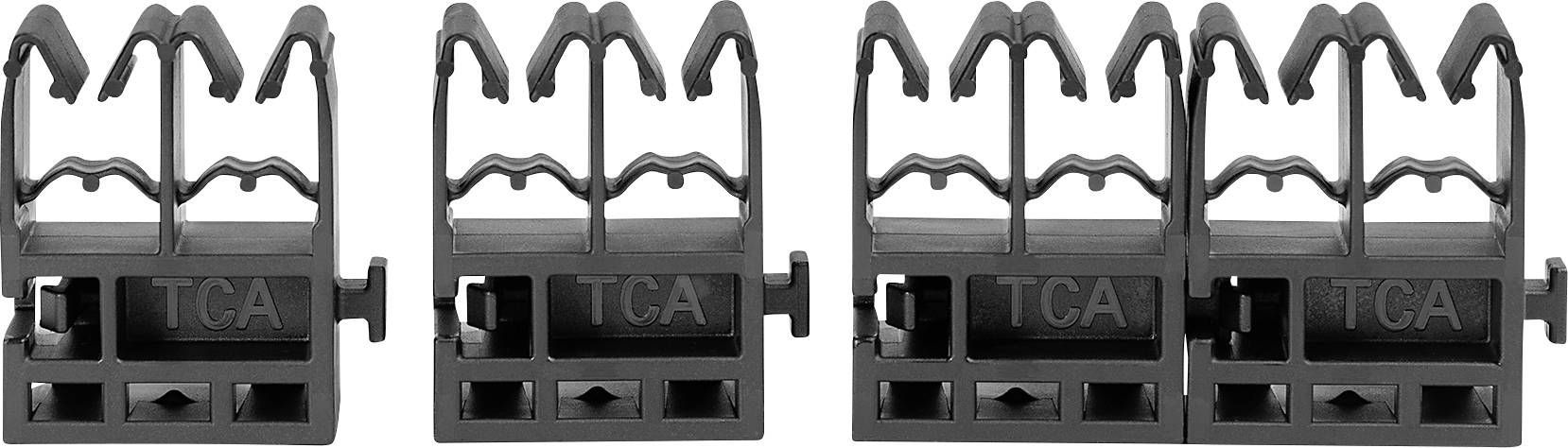 HellermannTyton QGDHC5.2-8.0M-PA66W-BK Cable mount Cable ties 151-04088 Bundle Ø range 5.20 up to 8 mm UV-proof, weather-proof Black 50 pc(s)