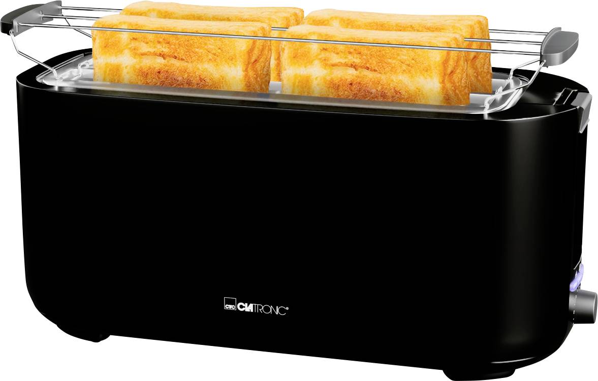 Clatronic TA 3802 4 slot toaster Black