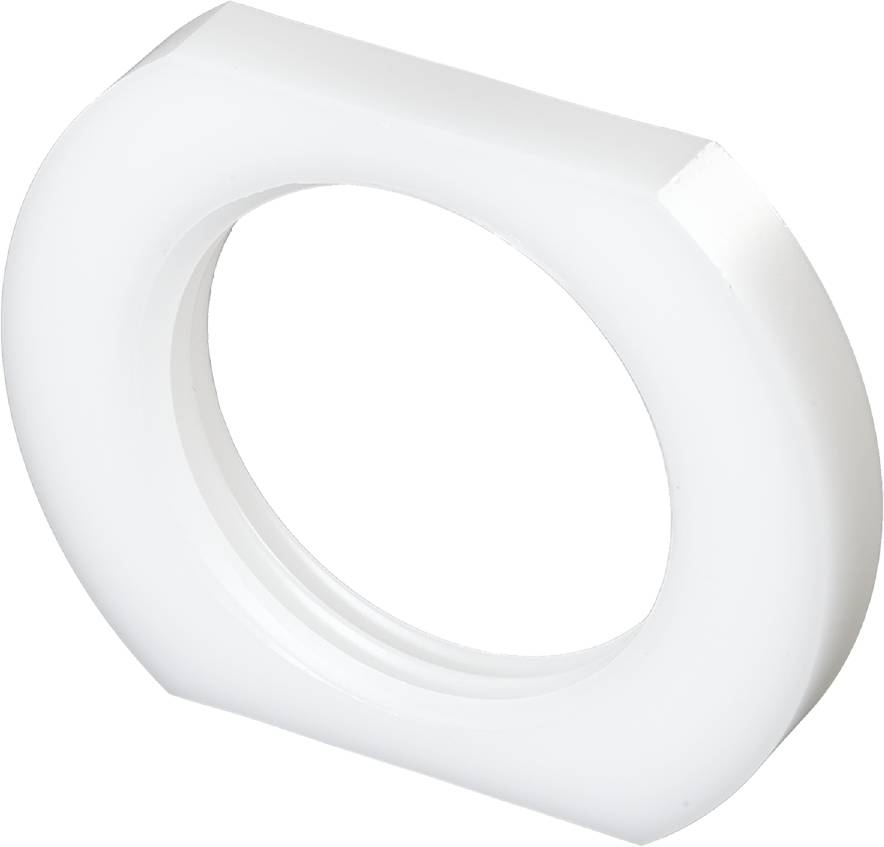 A round, transparent adhesive tape, partially unrolled, lies on a white background.