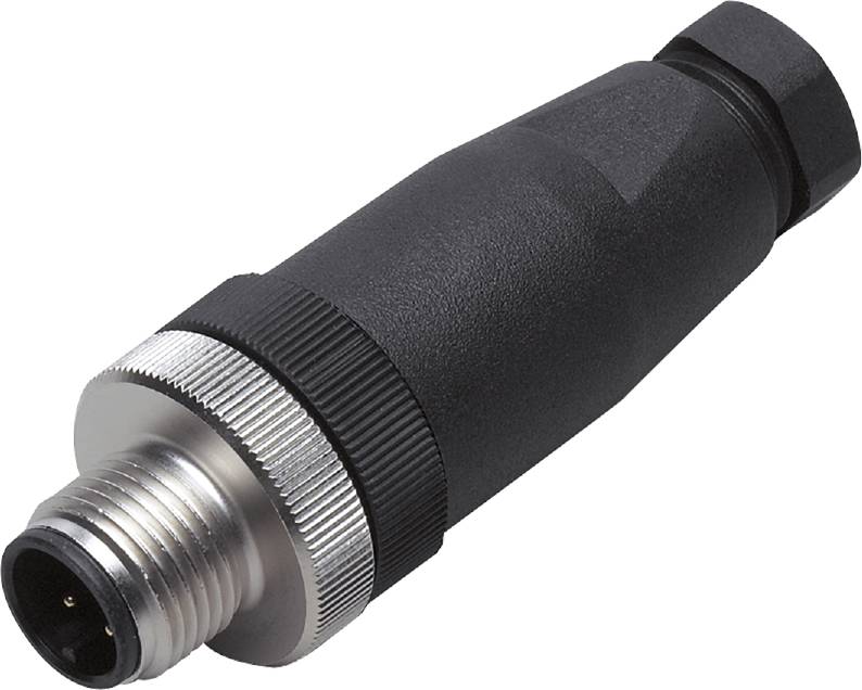 Socket adapter with a ribbed metal ring and black plastic housing, suitable for industrial applications.