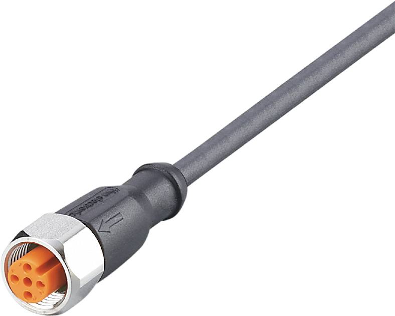 A black coaxial cable with a silver F-type connector adapter, suitable for television or satellite connections.