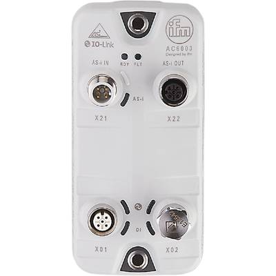 White electrical device with two plug connections, marked as X21 and X22, with additional small prints 'AS-i'.