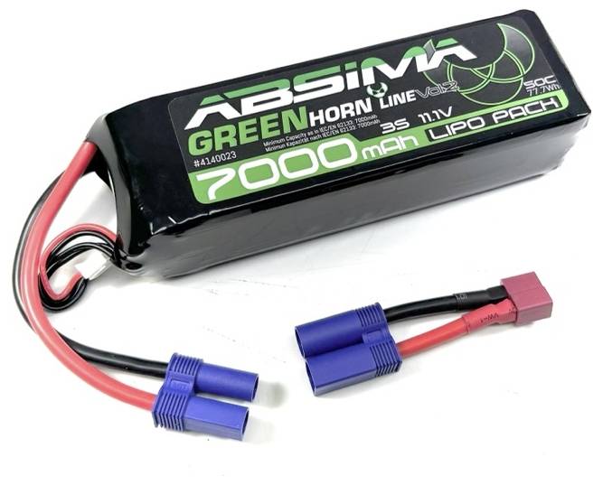 Absima Scale model battery pack (LiPo) 11.1 V 7000 mAh No. of cells: 3 50 C Stick EC5 plug
