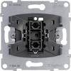 Legrand 1-piece Insert Toggle switch, Flush-mount Seano Metal, Black 765006 1 pc(s)