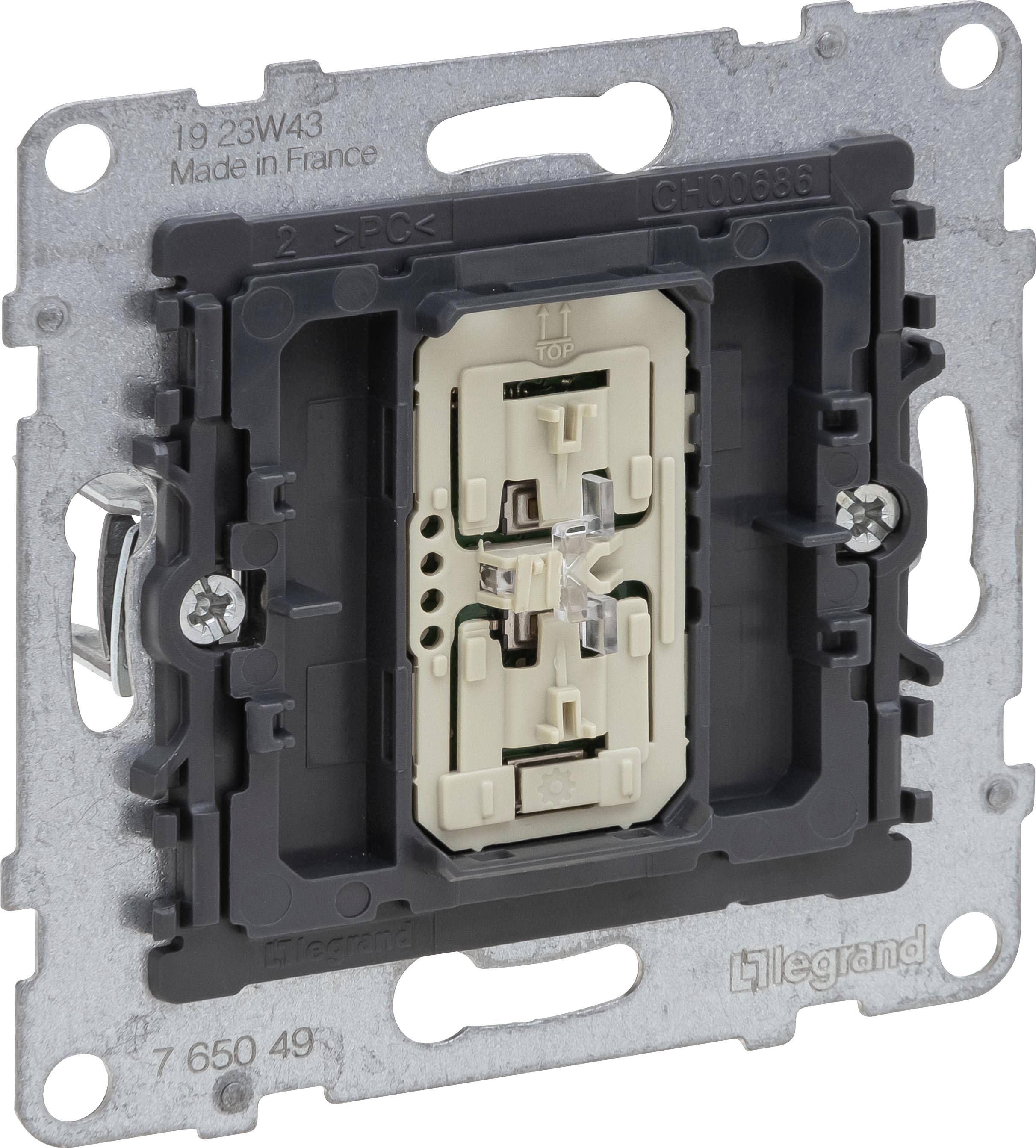 Legrand Insert Dimmer, Flush-mount Seano Black, Metal 765049 1 pc(s)