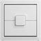 Light switch with a central rectangular button, flanked by two arrow symbols indicating upward and downward movements.