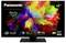 Panasonic 65" OLED TV with Fire TV. Highlighted are the HCX Processor, Dolby Vision Atmos, and Game Mode Extreme. Colourful, abstract display.