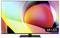 'Colourful TV screen with an abstract design, showing a 4K LED model. Vibrant circles and shapes in red, yellow and purple.'