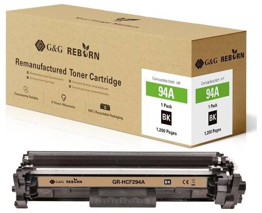 G&G Toner replaced HP 94A Compatible Black 1200 Sides Reborn remanufactured 21244