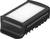 A rectangular, black LED light for outdoor use with a white cover, suitable for wall or ceiling mounting.
