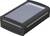 Black housing with transparent lid, rectangular shape. Used for storing or protecting electronic devices.