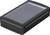 A black, rectangular box with a transparent top, possibly an enclosure for electronic devices.