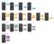 Multi-port charger showing power distribution: 1 port up to 140W, 2 ports max. 100W/35W, 3 ports max. 65W/45W/30W, 4 ports max. 65W/45W/15W.