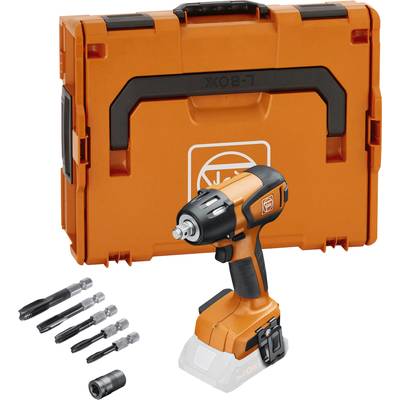 Cordless Impact Driver Set in Orange. Includes a cordless impact driver, a carry case, and various attachments for screw-driving tasks.