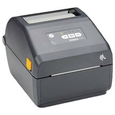 A compact printer with paper output at the top and control buttons on the front.