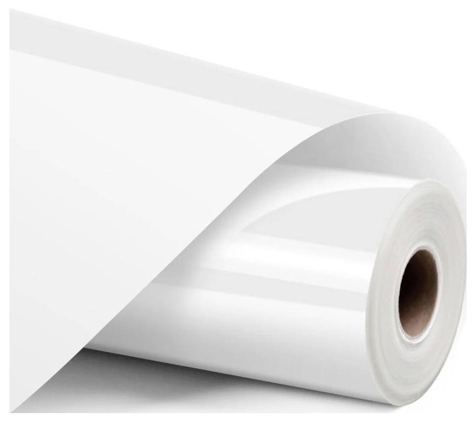 A roll of white paper, partially unrolled.