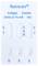 Test cassette for simultaneous detection of COVID-19, Influenza A/B and RSV with three separate test strips and result markers.
