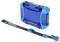 A blue, portable hardcase, robust and waterproof, named 'NANUK NANO', alongside a black, adjustable strap.