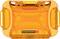 A transparent, orange storage box with rounded corners and the text 'NANUK NANO 320' on the front.