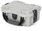 Sturdy grey protective case with black handle and latches, suitable for the secure transportation of delicate equipment.