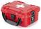 Red first aid kit with white cross, suitable for emergencies.