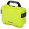 'Nanuk 904 Case in luminous green with black carry handle and latches.'