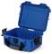 Blue, open plastic case, robust and empty, suitable for the safe transportation of delicate items.