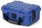 Blue, robust protective case with black handle and closures.