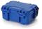 A blue, robust plastic case with snap locks and a carry handle. The case bears the logo 'NANUK 904'.