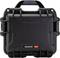 Black, robust transport case with handle, model 'Nanuk 905'. Ideal for protecting delicate equipment.