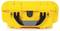 Yellow hard-shell suitcase with black handle, suitable for safely transporting sensitive equipment.