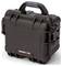 A black, robust Nanuk 908 protective case with an ergonomic handle. Suitable for secure storage and transportation.