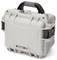 Robust, grey Nanuk 908 protective case with handle, designed for the secure transportation of delicate equipment.