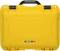 A yellow, robust suitcase with a black handle and 'NANUK 918' printed on the front, suitable for secure transportation.