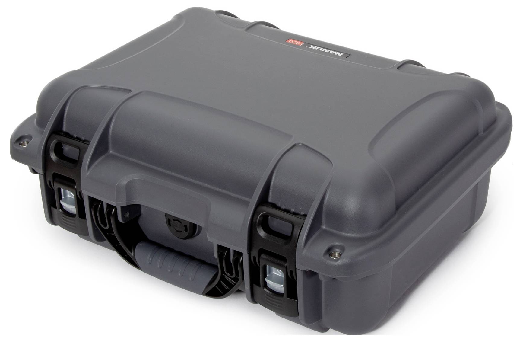 A robust, grey protective case with lockable closures, suitable for the secure transportation of delicate equipment.