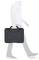 A man walks with a black protective case in his hand. The case has a sturdy handle and is suitable for secure transportation.