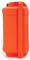 Orange, robust protective case with handle, likely for safety or emergency equipment, stands upright.
