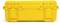 Yellow, rectangular protective case with robust locking mechanism, suitable for the safe transportation of delicate equipment.
