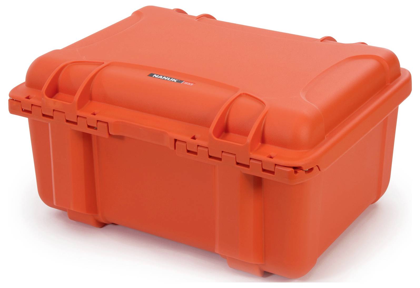 A red, robust suitcase with reinforced corners, suitable for the safe transportation of delicate equipment.