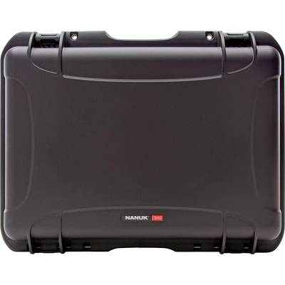 A robust, black Nanuk case, model 940, shown from above. Ideal for protecting sensitive equipment.