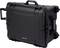 'Black, robust hard-shell protective case with carry handle and side telescopic grip, suitable for secure transportation.'