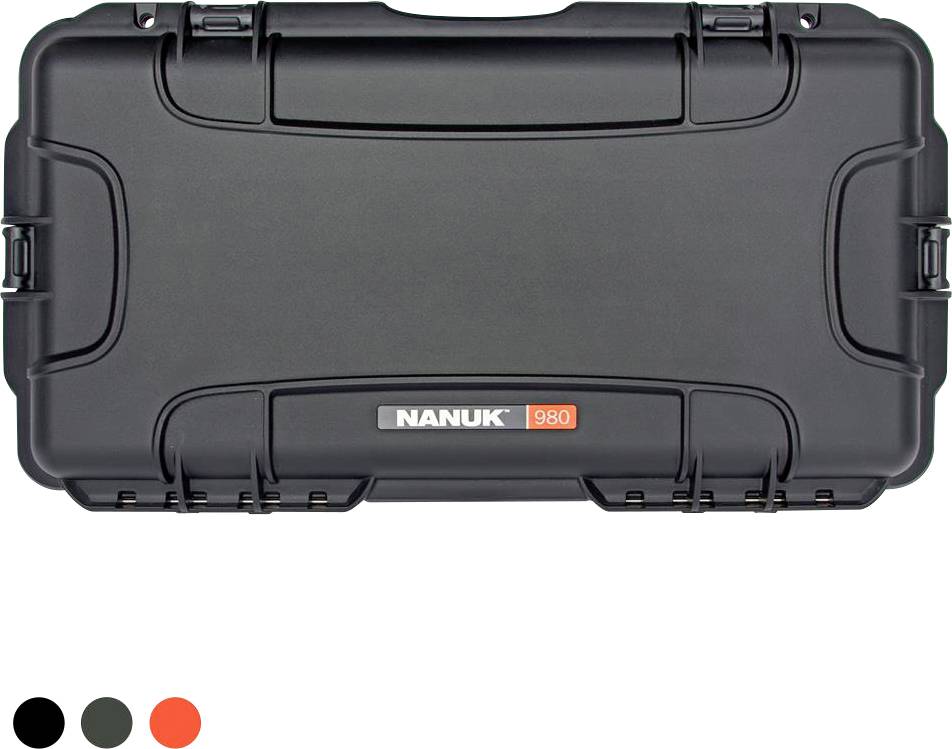 NANUK Transport case Mod. 980 (W x H x D) 683 x 157 x 338 mm Black 980S-000BK-0A0