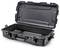 Black, open hard-shell case with padded interior, suitable for the safe transportation of delicate equipment.