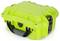 A bright green, robust protective case with a black handle and latches. Suitable for the secure storage of delicate equipment.