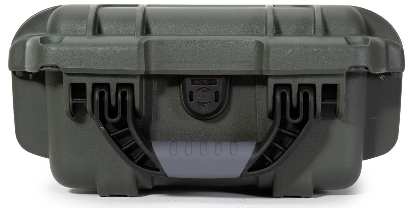 Robust, dark grey protective enclosure with secure locking mechanism, suitable for the safe transportation of valuable equipment.