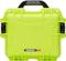 A light green, robust Nanuk 908 case with a black handle and latches.