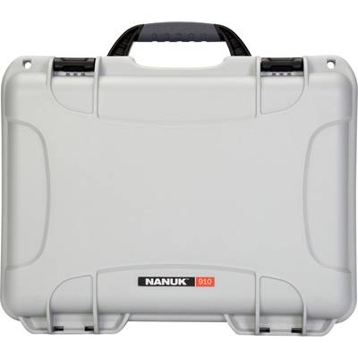 A robust, grey protective case with the print 'NANUK 910' is suitable for securely storing delicate items.