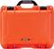 Bright orange protective case with a black handle and locks, with the inscription 'NANUK 915' on the front.